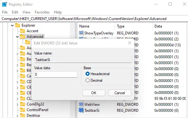 How to Change the Taskbar Size in Windows 11