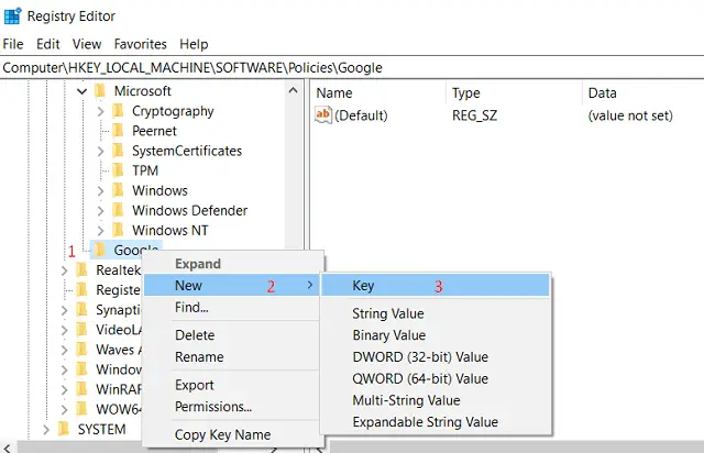 Prevent Chrome from Saving Browsing History - Create Chrome Key