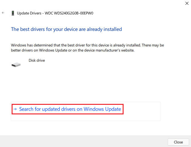Автоматический поиск обновлений для драйверов дисков