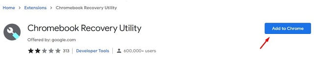 Получить утилиту восстановления Chromebook