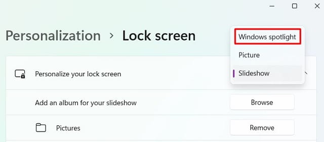 Персонализируйте свой экран блокировки в Windows SpotLight
