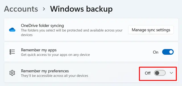 Запомнить мои предпочтения