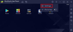 BlueStacks settings