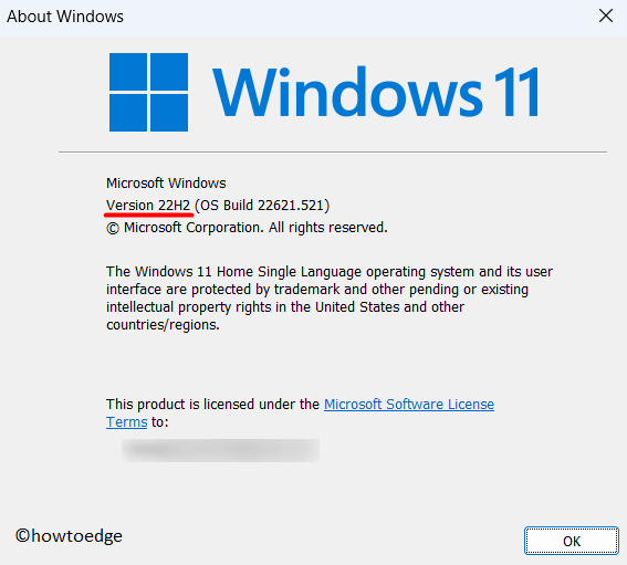 Check if Windows 11 22H2 is installed on your PC