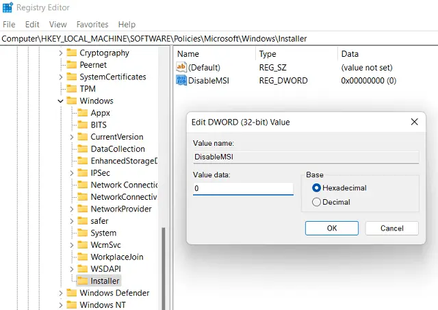 ОтключитьMSI