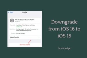 Downgrade from iOS 16 to iOS 15