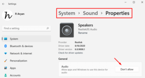 disable audio devices on Windows 11 - don't allow