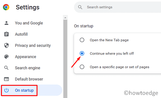 Continue where you left off on Chrome