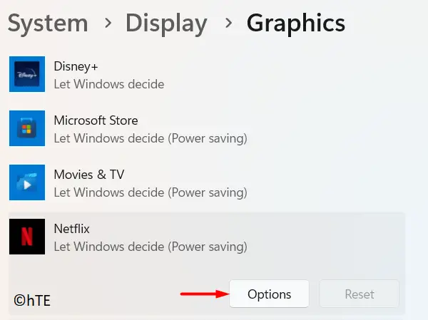 Disable optimizations for a specific app - Optimizations for windowed games