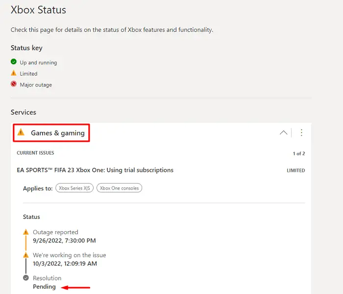 Сбой сервера EA SPORTS™ FIFA 23 на Xbox One