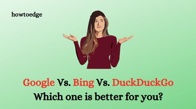 Google vs Bing vs DuckDuckGo