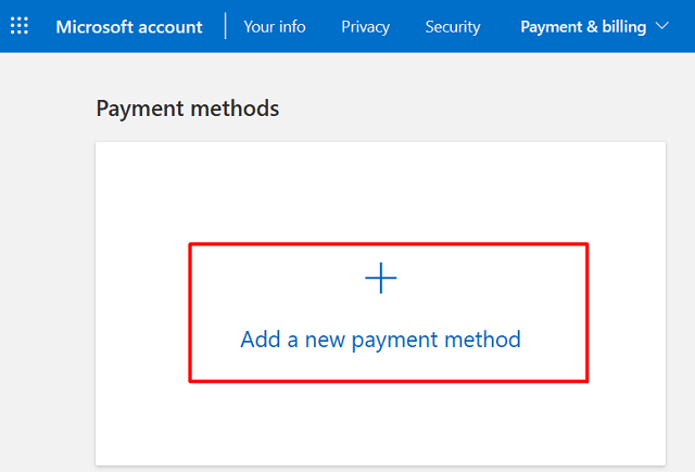 Payment options