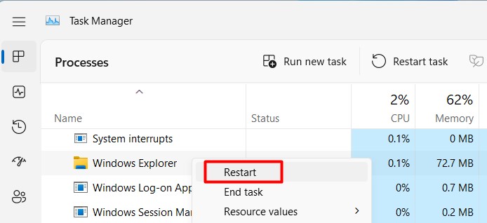  File Explorer Search Not Working in Windows 11