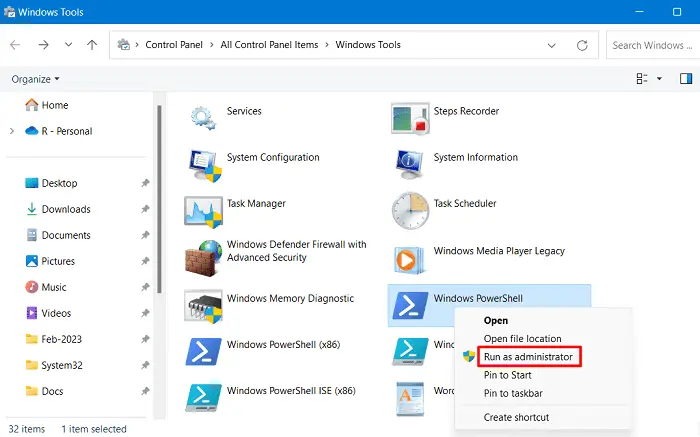 How to Open PowerShell as Admin in Windows 11