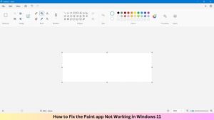 How to Fix the Paint app Not Working in Windows 11